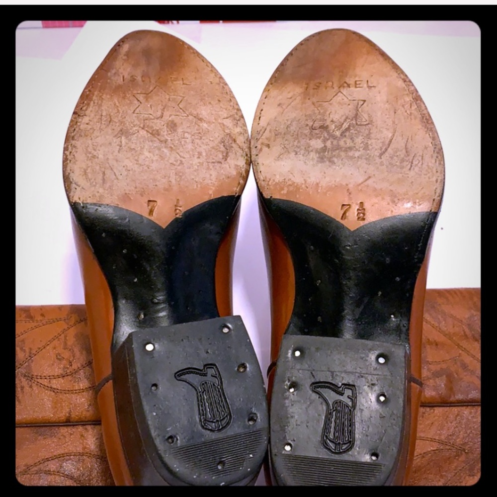 GentlyUsed Israel Mens Riding Boots. Size: 7.5 - Picture 14 of 16